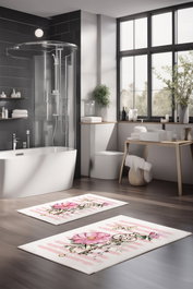 Mijölnir Juego de alfombrillas de baño CT-5245 de 2 piezas